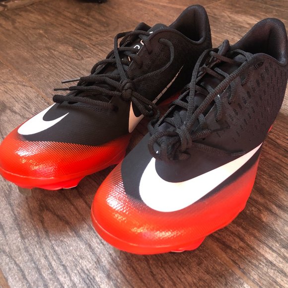 Nike Lunar Baseball Vapor Ultrafly Cleats Elite Men's Black - Size 13 - Picture 1 of 8